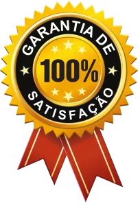 Selo de garantia de 100% de satisfação